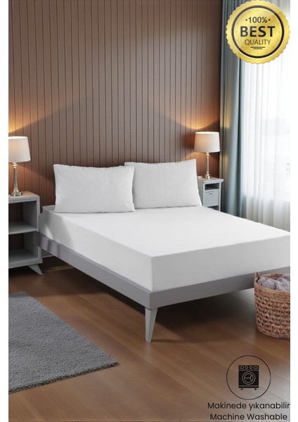Alez Fitted Beyaz Pamuklu Su Sıvı Geçirmez Yatak Koruyucu Tek Çift Kişilik Terletmeyen Yatak Alezi fiyatları