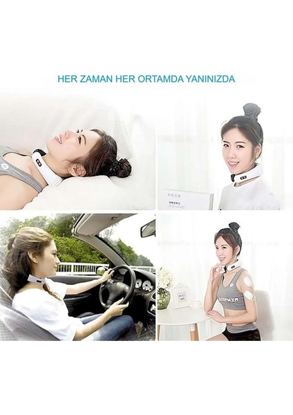 Masaj Boyun Omuz USB Şarjlı Masaj Aleti Fizik Tedavi Manyetik Boyun Ağrısı Cihazı Servikal fırsatları