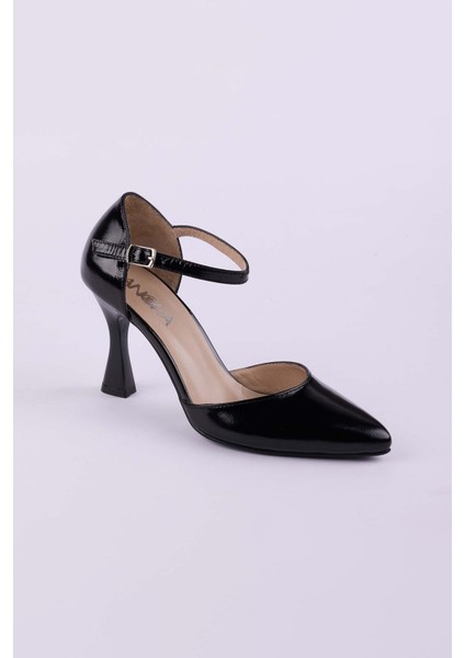 Hakiki Deri Rugan Topuklu Kadın Ayakkabısı 25HSY00KY indirimleri