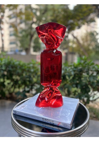 Reçine Şeffaf Kırmızı Şeker Obje modelleri