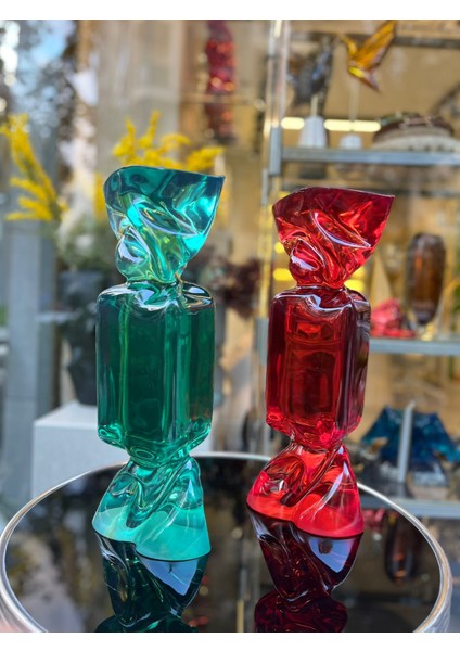 Reçine Şeffaf Kırmızı Şeker Obje indirimleri