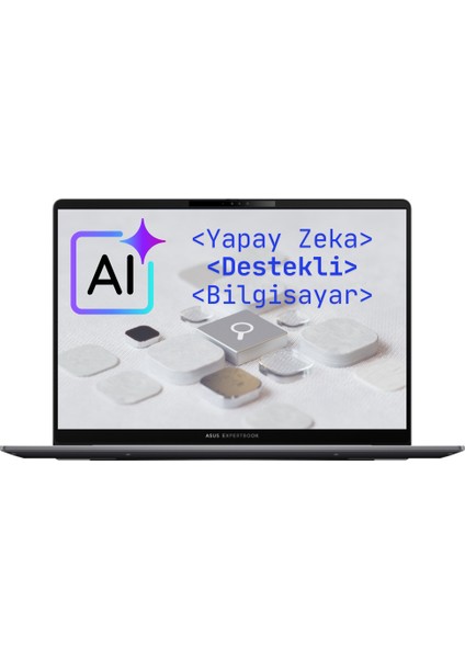 Expertbook P5 Intel® Core™ Ultra 5 226V 16GB Ram 1tb SSD Laptop 14" 2k Wuxga Freedos Taşınabilir Bilgisayar P5405CSA-I516512S0D modelleri