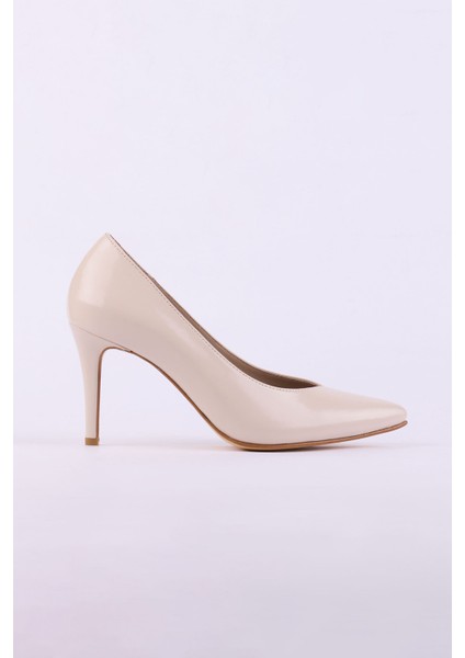 Hakiki Deri Rugan Topuklu Kadın Ayakkabısı 25HSY112 fırsatları