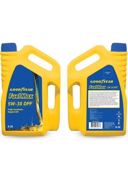 Motor Yağı 5W-30 Dpf 3,2 Litre Sp/cf Partiküllü Full Sentetik