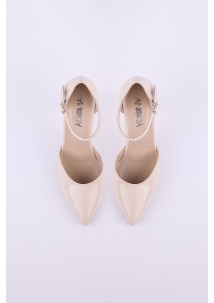 Hakiki Deri Rugan Topuklu Kadın Ayakkabısı 25HSY00KY fırsatları