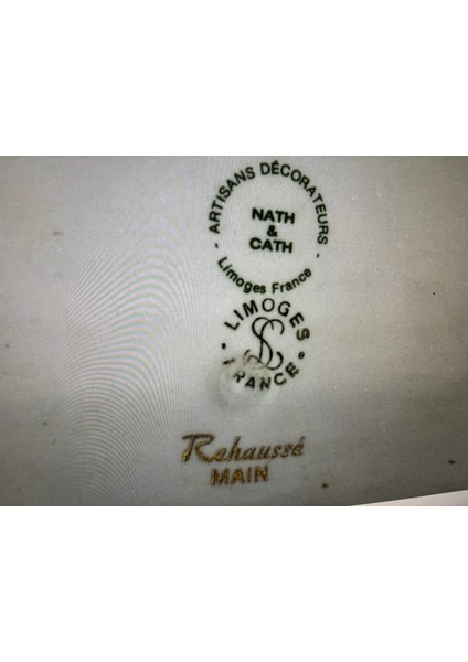 Limoges El Boyama Porselen Tepsi - 40 cm x 16 cm Ölçülerinde