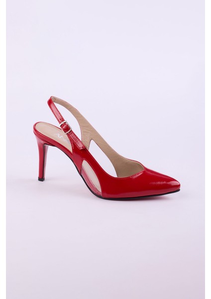 Hakiki Deri Rugan Topuklu Kadın Ayakkabısı 25HSY2052 modelleri