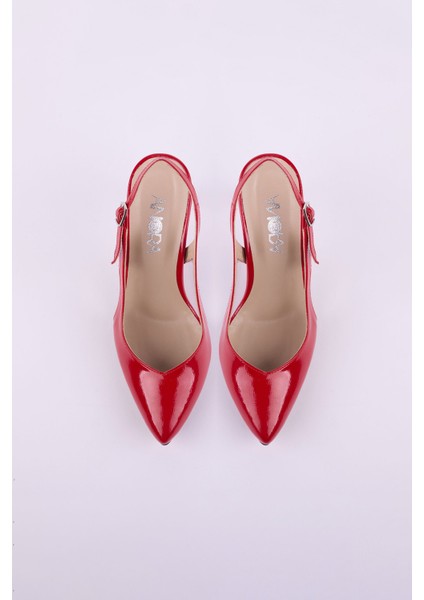 Hakiki Deri Rugan Topuklu Kadın Ayakkabısı 25HSY2052 fırsatları