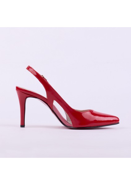 Hakiki Deri Rugan Topuklu Kadın Ayakkabısı 25HSY2052 indirimleri