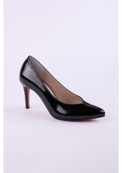 Hakiki Deri Rugan Topuklu Kadın Ayakkabısı 25HSY112 fiyatları