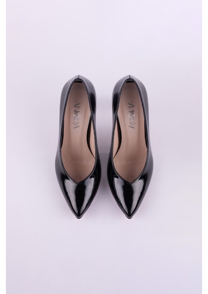 Hakiki Deri Rugan Topuklu Kadın Ayakkabısı 25HSY112 modelleri