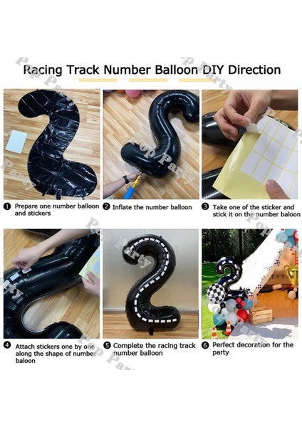 6 Yaş Cars Arabalar Şimşek Mcqueen Yarış Arabası Konsept Balon Set Trafik Temalı Doğum Günü Seti modelleri