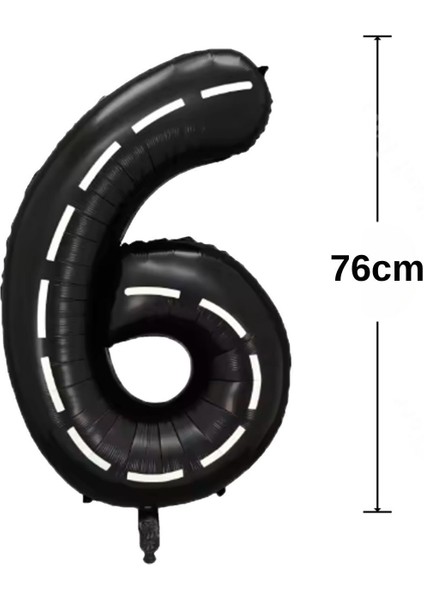 6 Yaş Cars Arabalar Şimşek Mcqueen Yarış Arabası Konsept Balon Set Trafik Temalı Doğum Günü Seti