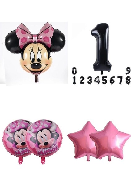 8 Yaş Minnie Mouse Doğum Günü Partisi Rakam Balon 1 2 3 4 5 6 7 8 9 Yaş Balonlar Bebek Doğum Günü modelleri
