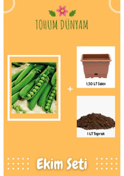 Yerli Bezelye Tohumu Ekim Seti