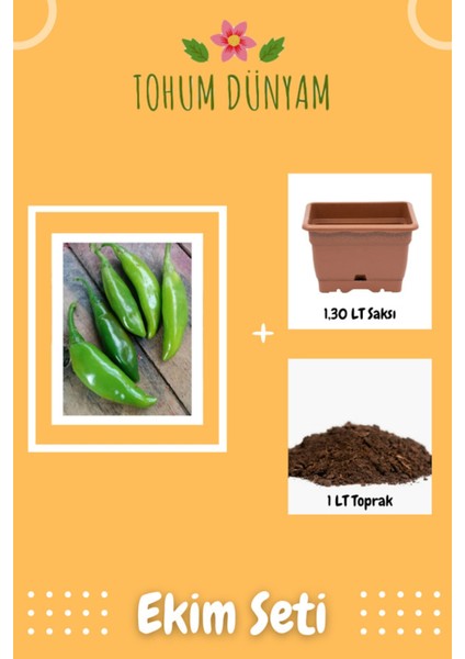 Ithal Nadir Acı Balık Biberi Tohumu Ekim Seti