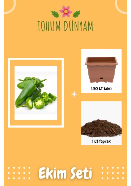 Jalapeno Biber Tohumu Ekim Seti