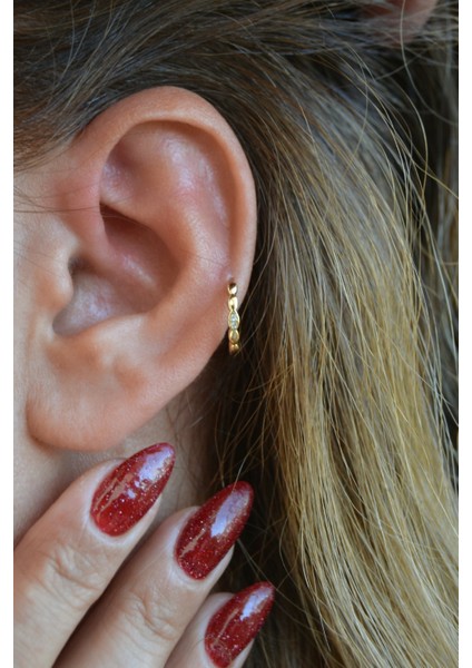 Ince Taşlı Halka Piercing – Kıkırdak, Helix ve Kulak Lobu fiyatları