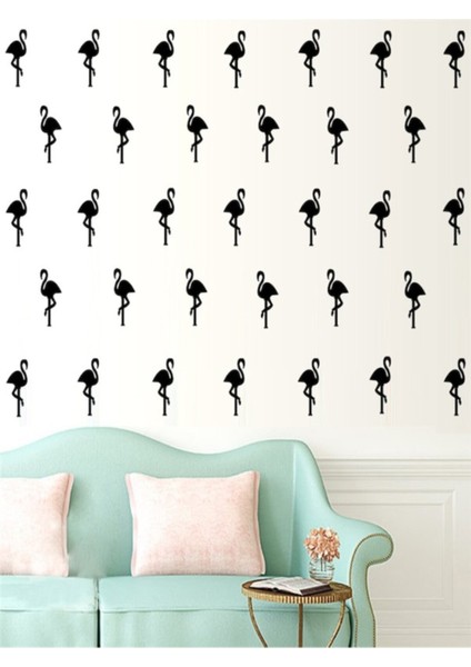 Duvar Özel Yeni Sticker Seti Dıy Flamingolar Şekilli Ev Duvar Dekoratif Çıkartmaları