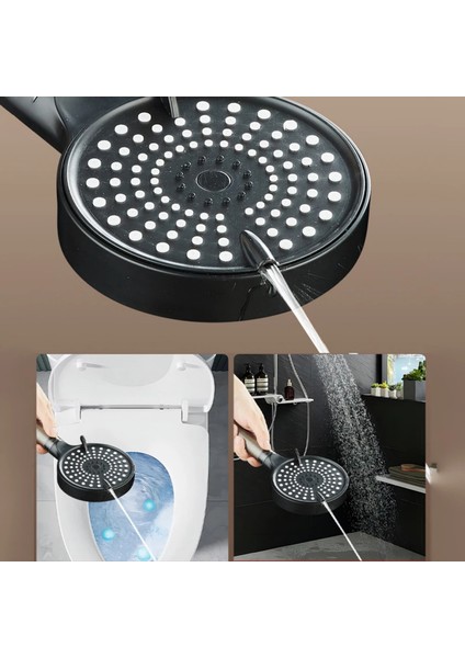 120 mm Filtreli Duş Başlığı + 1,5 M Paslanmaz Örgülü Duş Hortumu | Extra Büyük Panel, Basınç Artırıcı Su Jeti, Kolay Montaj fırsatları