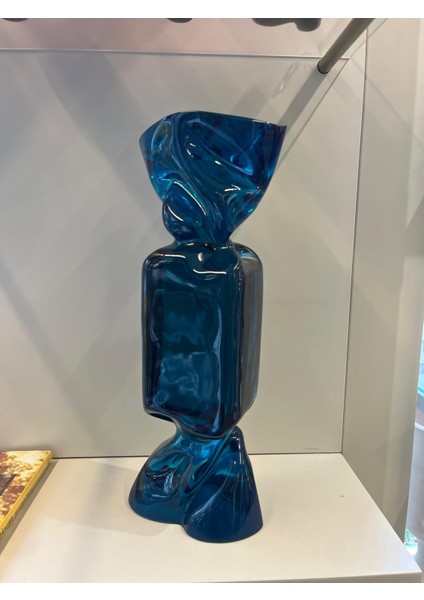 Reçine Şeffaf Mavi Şeker Obje -Ev Ofis Aksesuarı modelleri