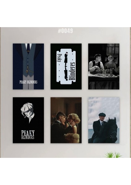 6'lı Peaky Blinders Ahşap Tablo
