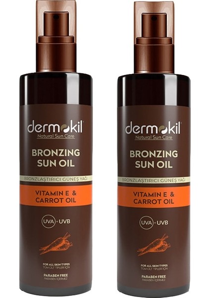 Bronzlaştırıcı Güneş Yağı 200 ml x 2 Adet