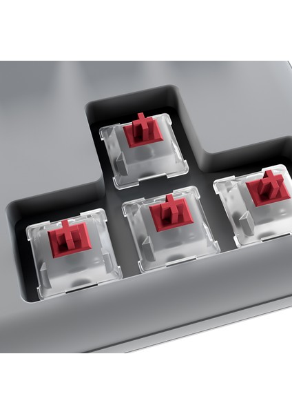 Claw Type-C Bağlantılı Tkl Red Switch Mekanik Rainbow Antighosting Türkçe Q Gaming Oyuncu Klavyesi Beyaz