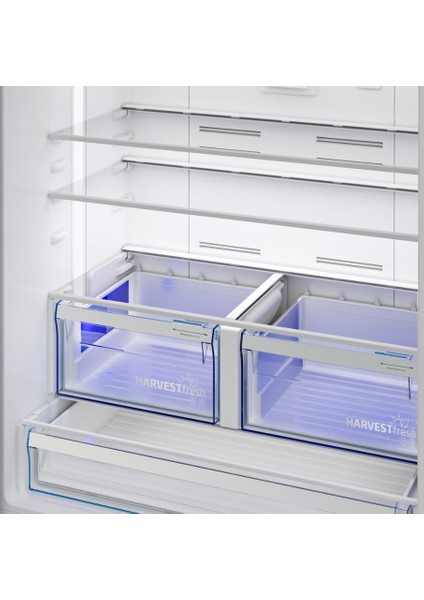 191572 Es Siyah Inox Gardrop Tipi Buzdolabı (Harvestfresh Teknolojisi) fırsatları