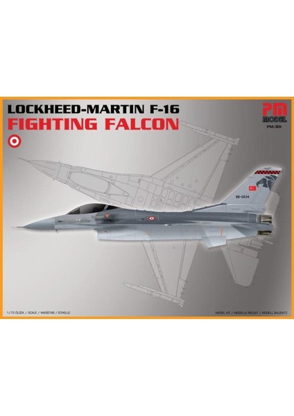 Lockheed Martin F-16 Fighting Falcon Model Demonte Plastik Uçak Maket Kiti