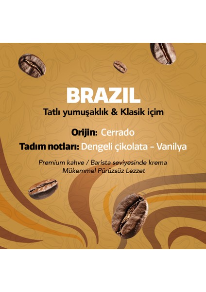 Brazil Cerrado Öğütülmüş Filtre Kahve, %100 Arabica 250 G fırsatları