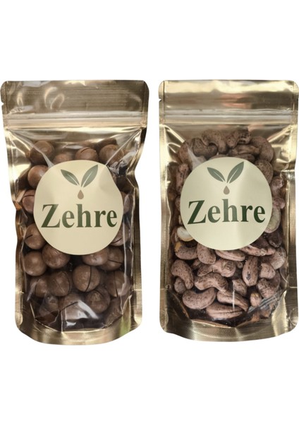 250 gr Kabuklu Kavrulmuş Kaju + 250 gr Makademya Fındığı