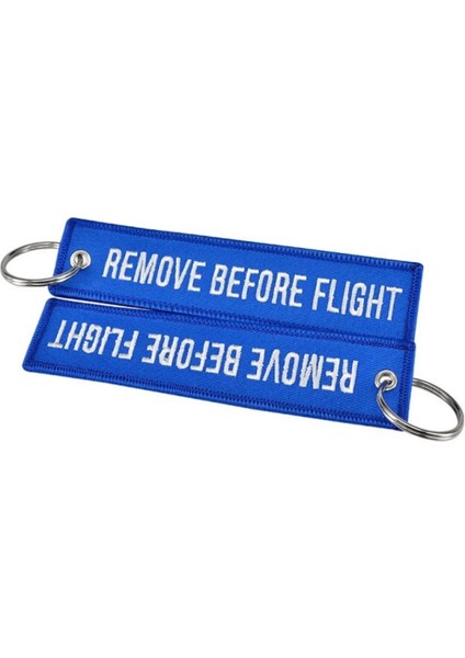 Mavi Remove Before Flight Bez Anahtarlık