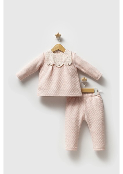 Kız Bebek Romantıc Autumn 2'li Takım Pembe Renk Kışlık