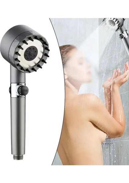 Masaj Başlıklı Stop Tuşlu Filtreli Duş Başlığı + 3 Adet Yedek Filtre | Basınç Artırıcı, Klor ve Kireç Önleyici, Saç ve Cilt Dostu fiyatları