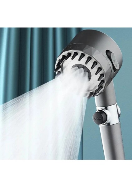 Masaj Başlıklı Stop Tuşlu Filtreli Duş Başlığı + 3 Adet Yedek Filtre | Basınç Artırıcı, Klor ve Kireç Önleyici, Saç ve Cilt Dostu indirimleri