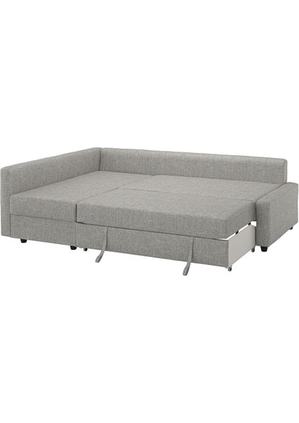 Bazalı Yataklı Köşe Kanepe, Faringe Açık Gri, 3 Minderli fiyatları
