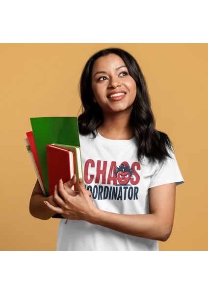 Oversize Kadın Günlük Tişört, Eğlenceli Öğretmen Hediyesi