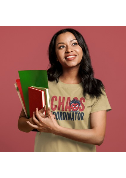 Oversize Kadın Günlük Tişört, Eğlenceli Öğretmen Hediyesi