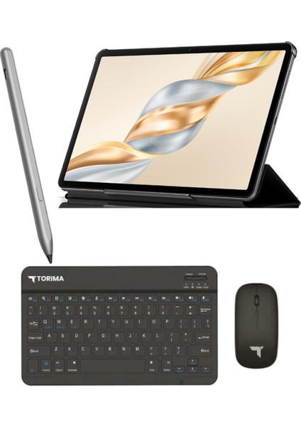 Pad X9A 8gb 128GB Wi-Fi 11.5 Inç Gri Tablet + Kılıf + Kalem + Klavye + Mouse