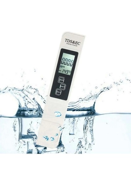 Sıcaklık Ölçüm Cihazı 3in1 Dijital Tds Su Kalitesi Değeri Ölçüm