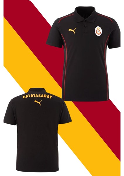 Orijinal Lisanslı A-Takım Polo Yaka Siyah T-Shirt
