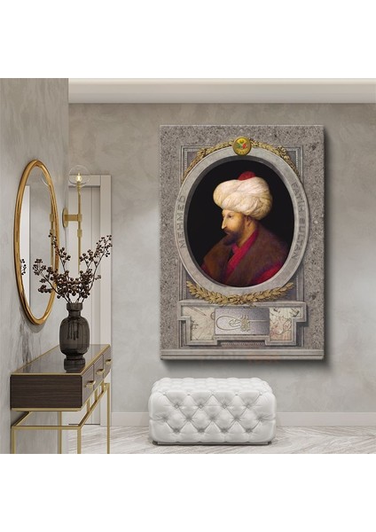 Osmanlı Padişahları - Fatih Sultan Mehmet Istanbul'un Fatihi Kanvas Tablo