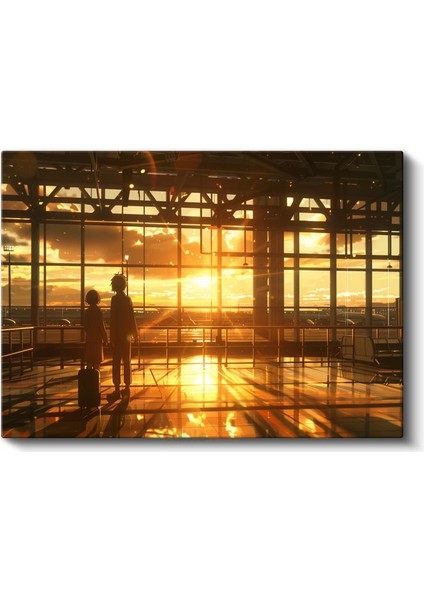 Yeni Başlangıçlar - Amber Işıklı Terminal Anime Kanvas Tablo fiyatları