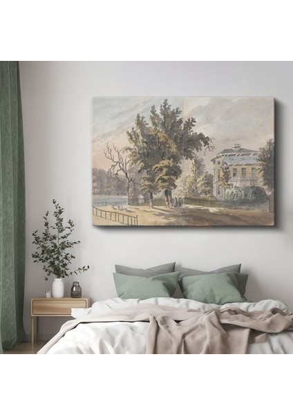 Thomas Girtin - Malikane Bahçesi Kanvas Tablo