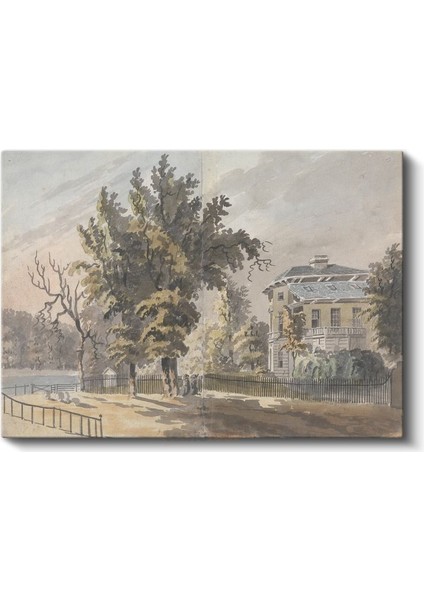 Thomas Girtin - Malikane Bahçesi Kanvas Tablo fiyatları