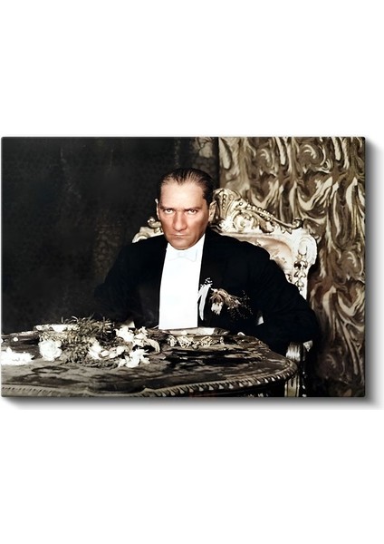 Atatürk ve Resmi Davet - Devlet Başkanlığında Kanvas Tablo fiyatları