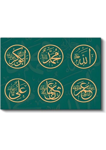 Pençe-I Âl-I Abâ - Islam'ın Kutsal Şahsiyetleri Kanvas Tablo fiyatları