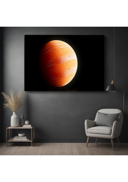 Jüpiter - Turuncu Bulutların Dansı Kanvas Tablo