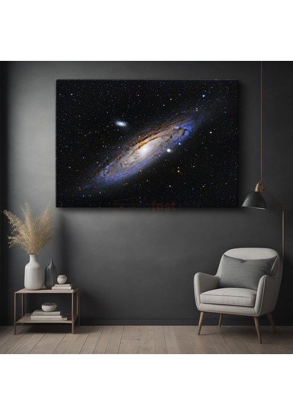 Andromeda Galaksisi - Yıldızlarla Dolu Spiral Galaksi Kanvas Tablo